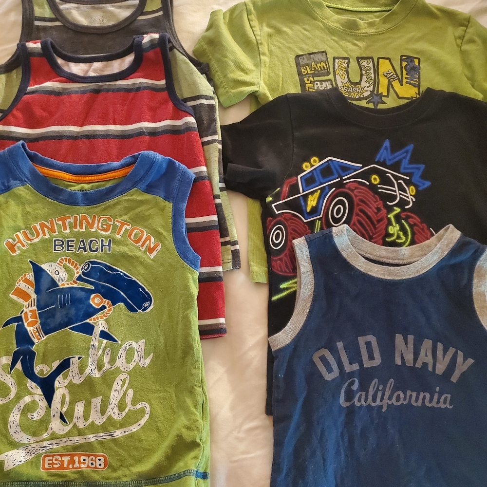 6 little boy playshirts...